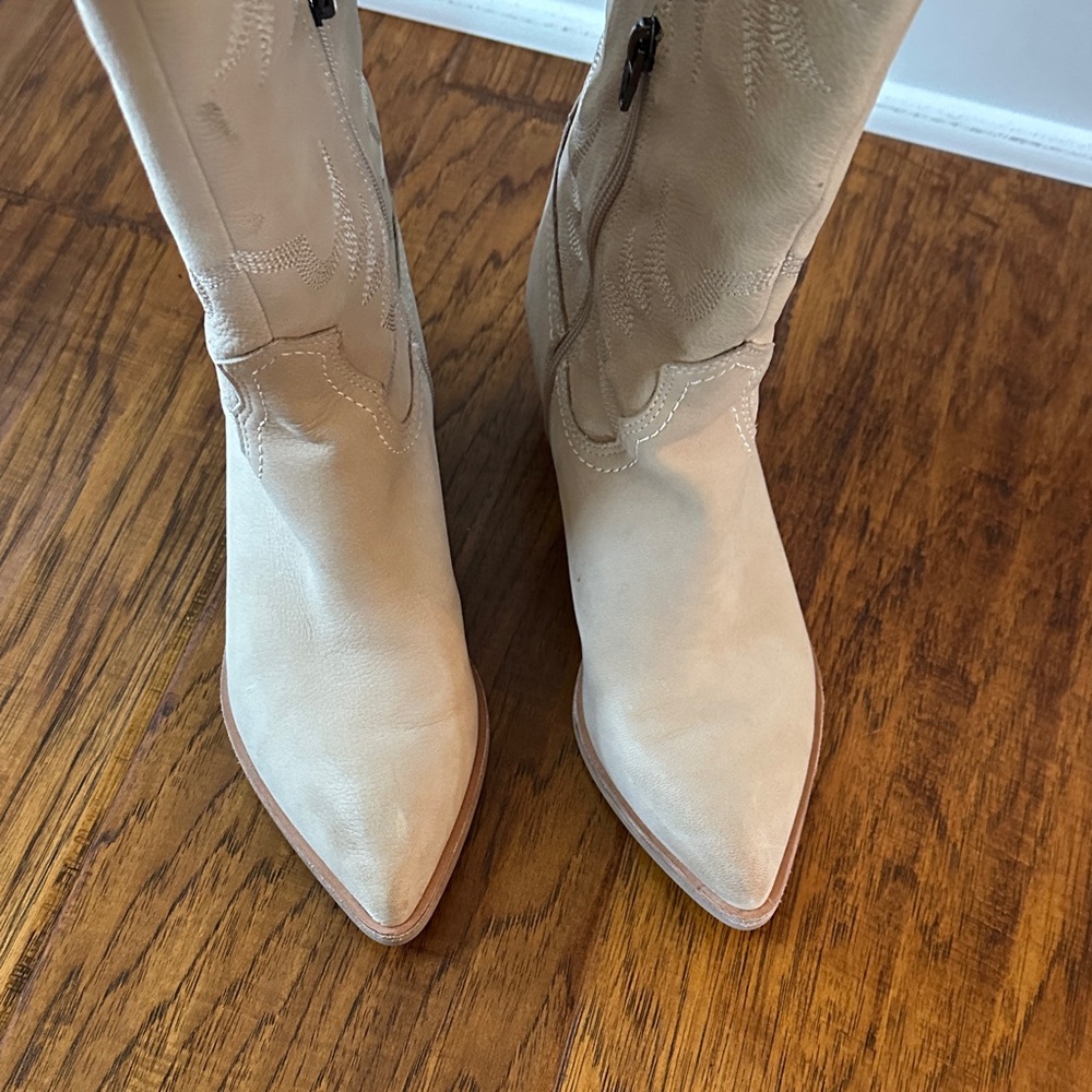 Dolce Vita Tan Heeled Boots - Picture 6 of 6